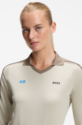 BOSS x AO replica teamwear polo shirt, Light Beige