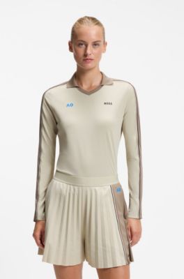 BOSS x AO replica teamwear polo shirt, Light Beige