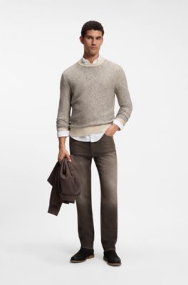 Ogden regular-fit jeans, Brown