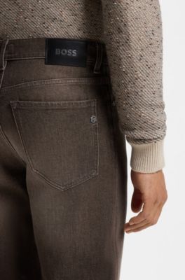Ogden regular-fit jeans, Brown