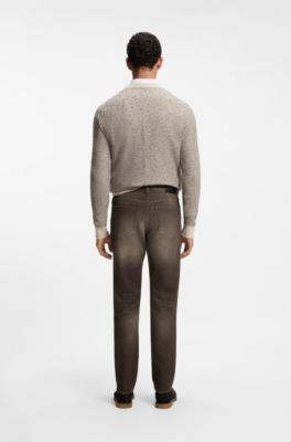 Ogden regular-fit jeans, Brown