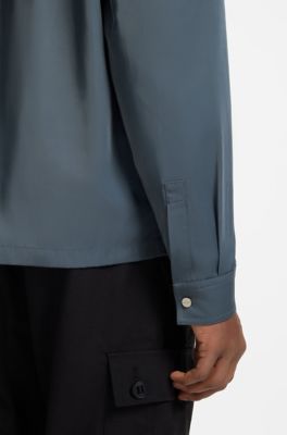 Zip-up overshirt, Dark Grey