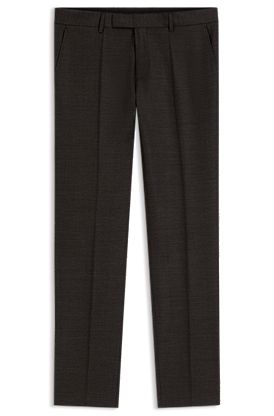Slim-fit trousers in stretch virgin-wool serge