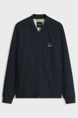 BOSS x AO pinstripe jacket, Dark Blue