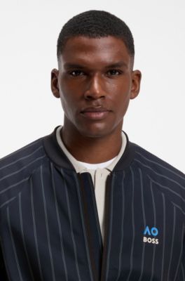 BOSS x AO pinstripe jacket, Dark Blue