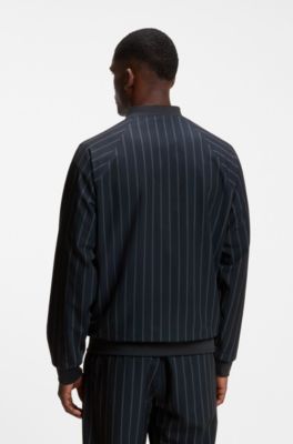 BOSS x AO pinstripe jacket, Dark Blue