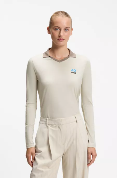 BOSS x AO cotton polo shirt