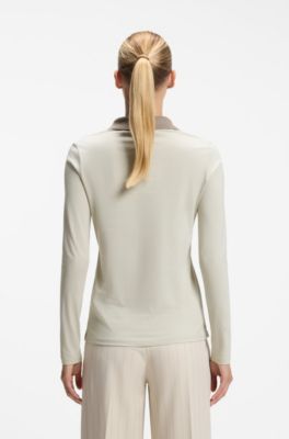 BOSS x AO cotton polo shirt, Light Green