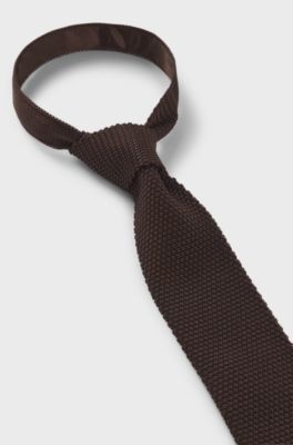 Silk tie, Dark Brown