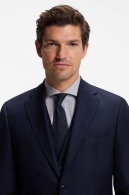 Zijden stropdas, Donkerblauw
