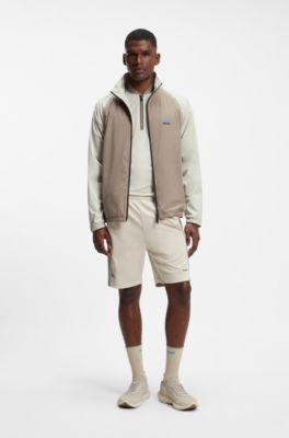 BOSS x AO replica teamwear reversible jacket, Light Brown