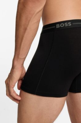 3-pack stretch-bamboo boxer briefs, Black