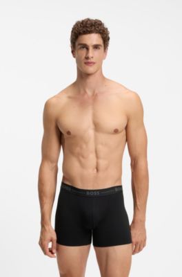 3-pack stretch-bamboo boxer briefs, Black