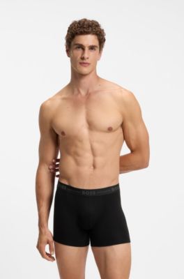 3-pack stretch-bamboo boxer briefs, Black