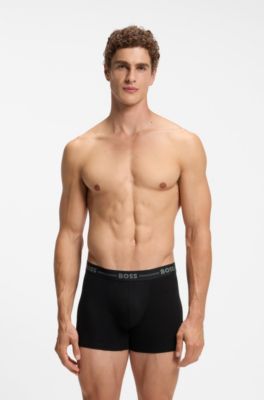 3-pack stretch-bamboo boxer briefs, Black