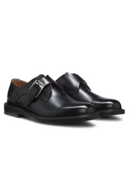 Runway monk shoes in Italian leather 1
