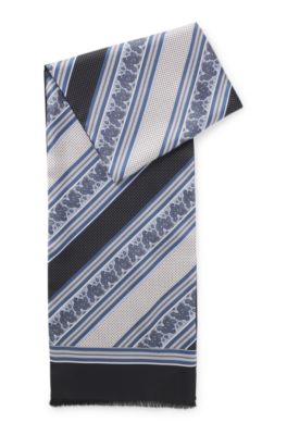 Paisley silk scarf, Patterned