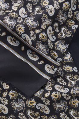 Paisley silk scarf, Patterned