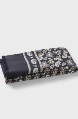 Paisley silk scarf, Patterned