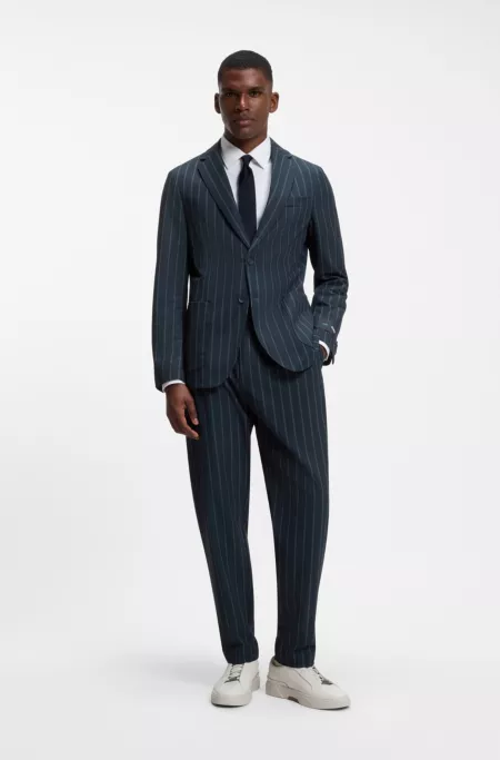 BOSS x AO slim-fit pinstripe blazer