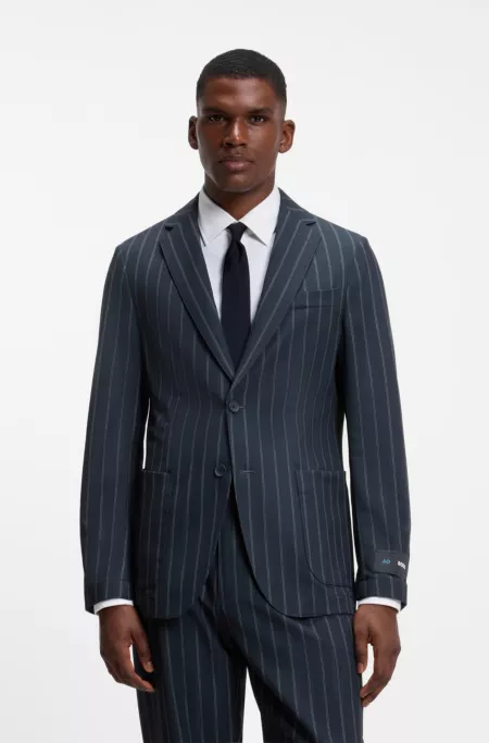 BOSS x AO slim-fit pinstripe blazer