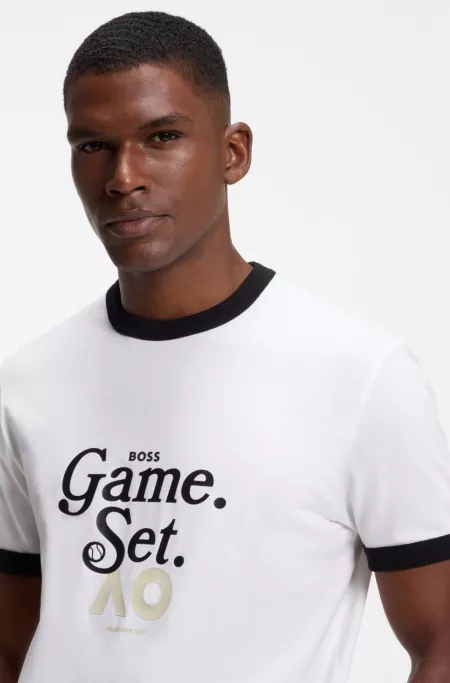 BOSS x AO slogan T-shirt