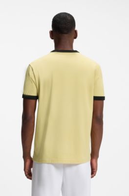 BOSS x AO slogan T-shirt, Yellow