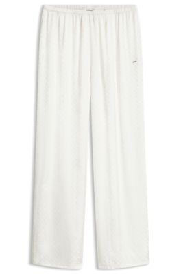 Monogram pyjama bottoms, White