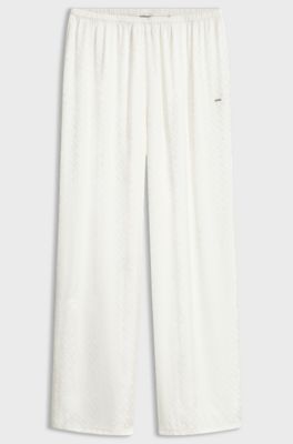 Monogram pyjama bottoms, White
