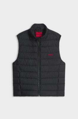 Down-filled gilet, Black
