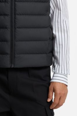 Down-filled gilet, Black