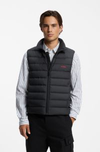 Down-filled gilet, Black
