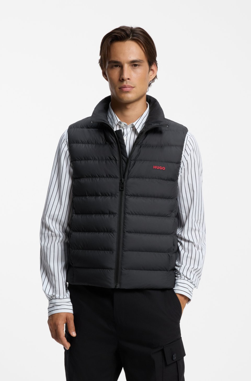 Down-filled gilet