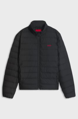 Water-repellent down jacket, Black