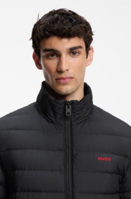 Water-repellent down jacket, Black
