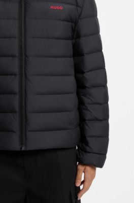 Water-repellent down jacket, Black