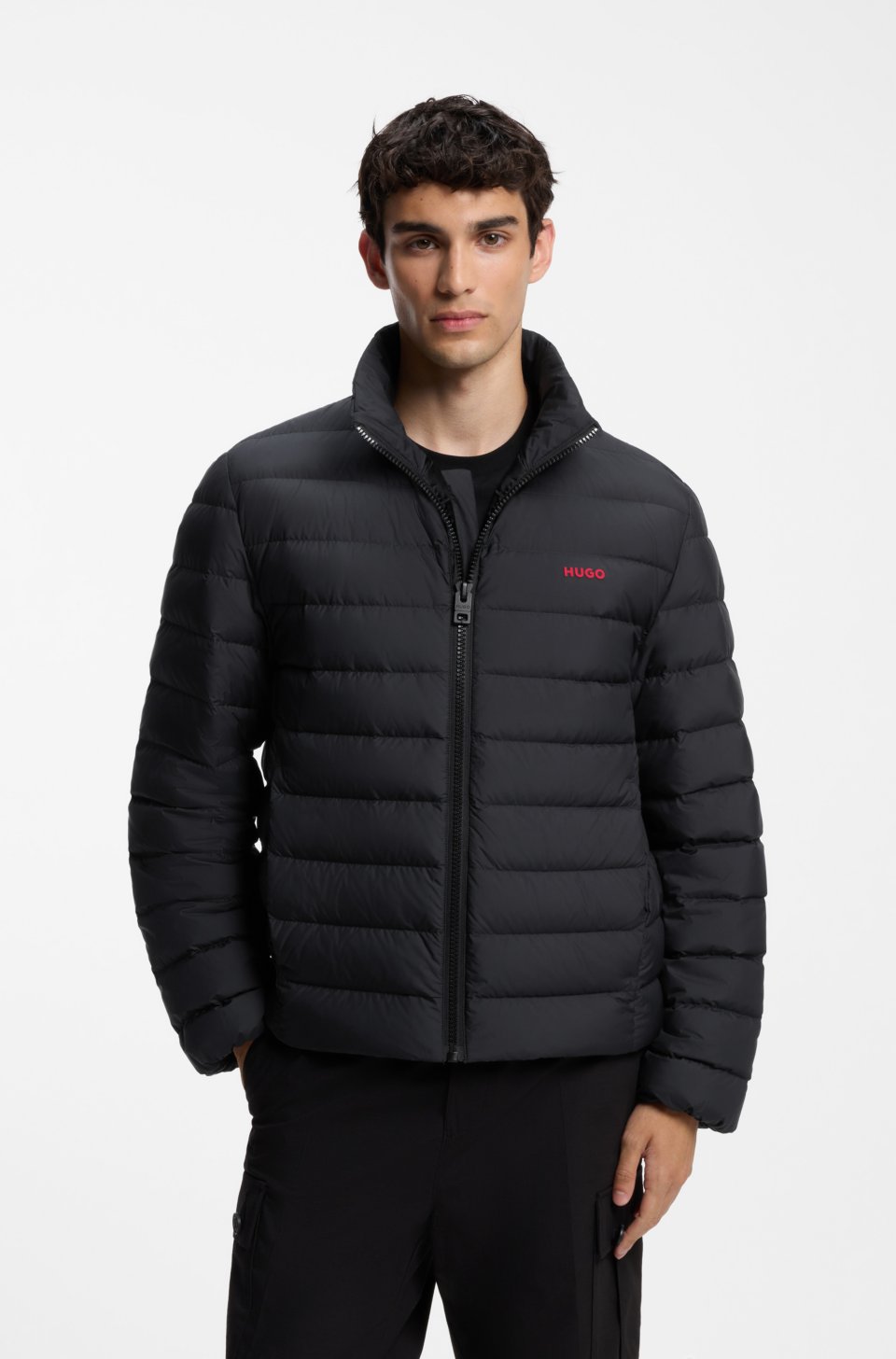 Water-repellent down jacket