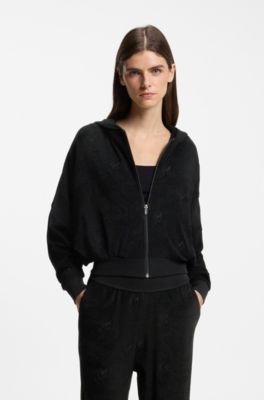 Cotton-blend jacket, Black