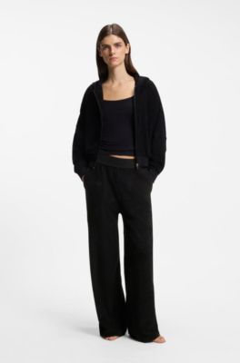 Cotton-blend tracksuit bottoms, Black