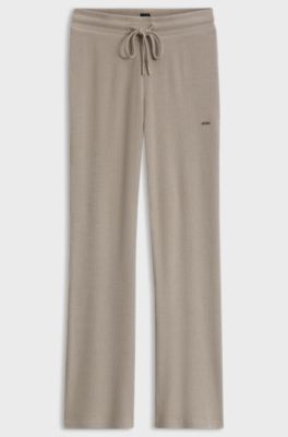 Knit-look pyjama bottoms, Light Beige