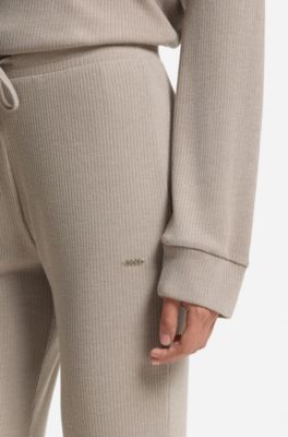 Knit-look pyjama bottoms, Light Beige