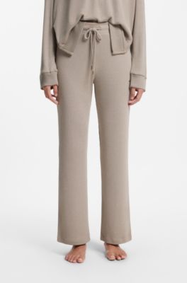 Knit-look pyjama bottoms, Light Beige