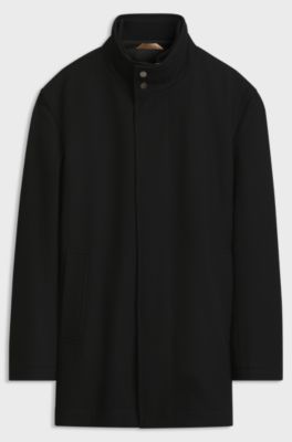 Water-repellent coat, Black