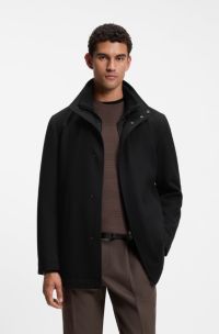 Water-repellent coat, Black