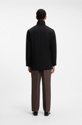 Water-repellent coat, Black
