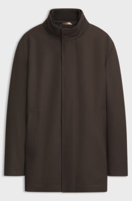 Water-repellent coat, Dark Brown