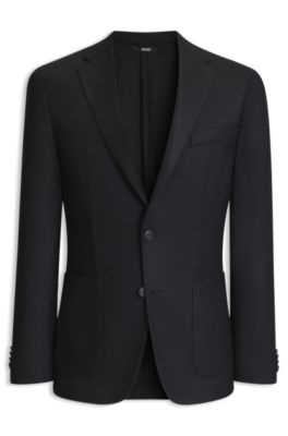 Slim-fit blazer, Black