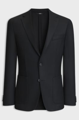 Slim-fit blazer, Black