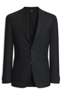 Slim-fit blazer, Black