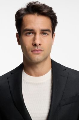 Slim-fit blazer, Black
